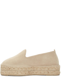 Espadrilles en daim marron clair Manebi