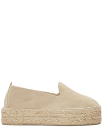 Espadrilles en daim marron clair Manebi