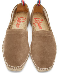 Espadrilles en daim marron Castaner