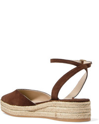 Espadrilles en daim marron Paul Andrew