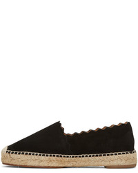 Espadrilles en daim noires Chloé