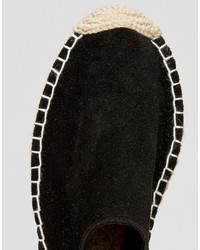 Espadrilles en daim noires Asos