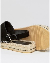 Espadrilles en daim noires Asos