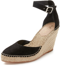 Espadrilles en daim noires Loeffler Randall