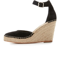 Espadrilles en daim noires Loeffler Randall