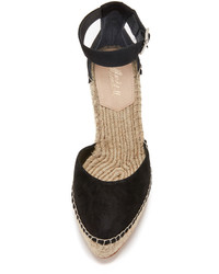 Espadrilles en daim noires Loeffler Randall