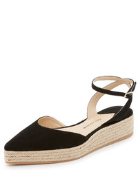 Espadrilles en daim noires Paul Andrew