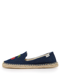 Espadrilles en denim bleu marine Soludos