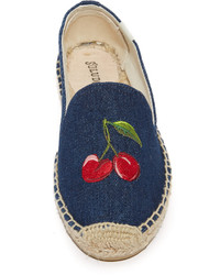 Espadrilles en denim bleu marine Soludos