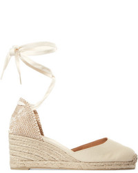 Espadrilles en toile beiges Castaner