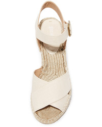 Espadrilles en toile beiges Soludos