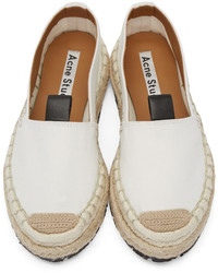 Espadrilles en toile beiges Acne Studios