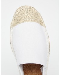 Espadrilles en toile blanches Asos