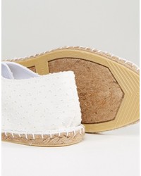 Espadrilles en toile blanches Asos