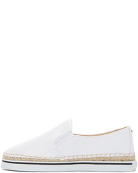 Espadrilles en toile blanches Jimmy Choo