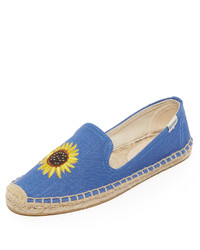 Espadrilles en toile bleues Soludos