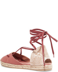 Espadrilles en toile fuchsia Castaner