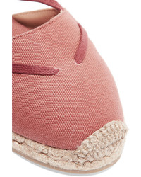 Espadrilles en toile fuchsia Castaner