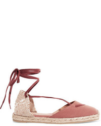 Espadrilles en toile fuchsia Castaner