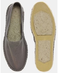 Espadrilles en toile grises Asos