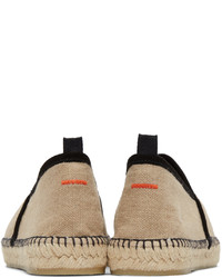 Espadrilles en toile marron clair Castaner