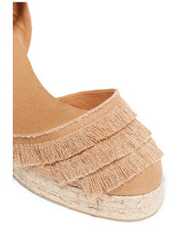 Espadrilles en toile marron clair Castaner