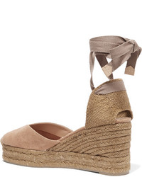 Espadrilles en toile marron clair Castaner