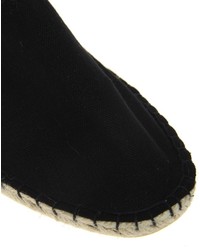 Espadrilles en toile noires Asos