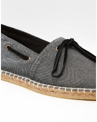 Espadrilles en toile noires Asos