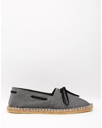 Espadrilles en toile noires Asos