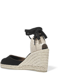 Espadrilles en toile noires Castaner