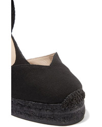 Espadrilles en toile noires Castaner