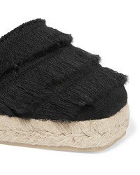 Espadrilles en toile noires Castaner