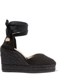 Espadrilles en toile noires Castaner