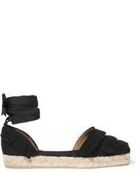 Espadrilles en toile noires Castaner