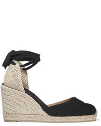 Espadrilles en toile noires Castaner