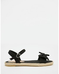 Espadrilles en toile noires Asos