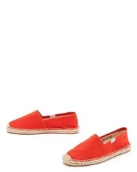 Espadrilles en toile rouges Soludos