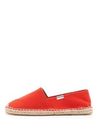 Espadrilles en toile rouges Soludos