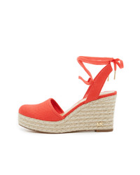 Espadrilles en toile rouges MICHAEL Michael Kors