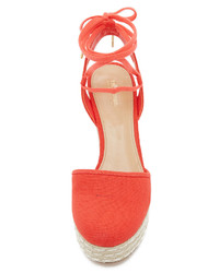 Espadrilles en toile rouges MICHAEL Michael Kors