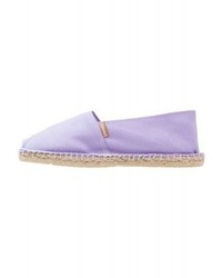 Espadrilles en toile violet clair