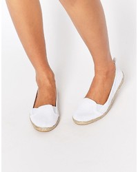 Espadrilles en tulle blanches Asos