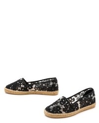 Espadrilles en tulle noires Kurt Geiger