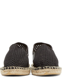 Espadrilles en tulle noires