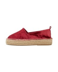 Espadrilles fuchsia Mango