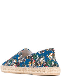 Espadrilles imprimées bleues fe-fe