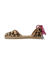 Espadrilles imprimées léopard marron clair UGG