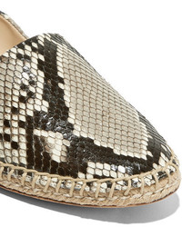 Espadrilles imprimées marron clair Alexandre Birman