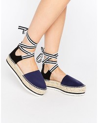 Espadrilles noires Asos